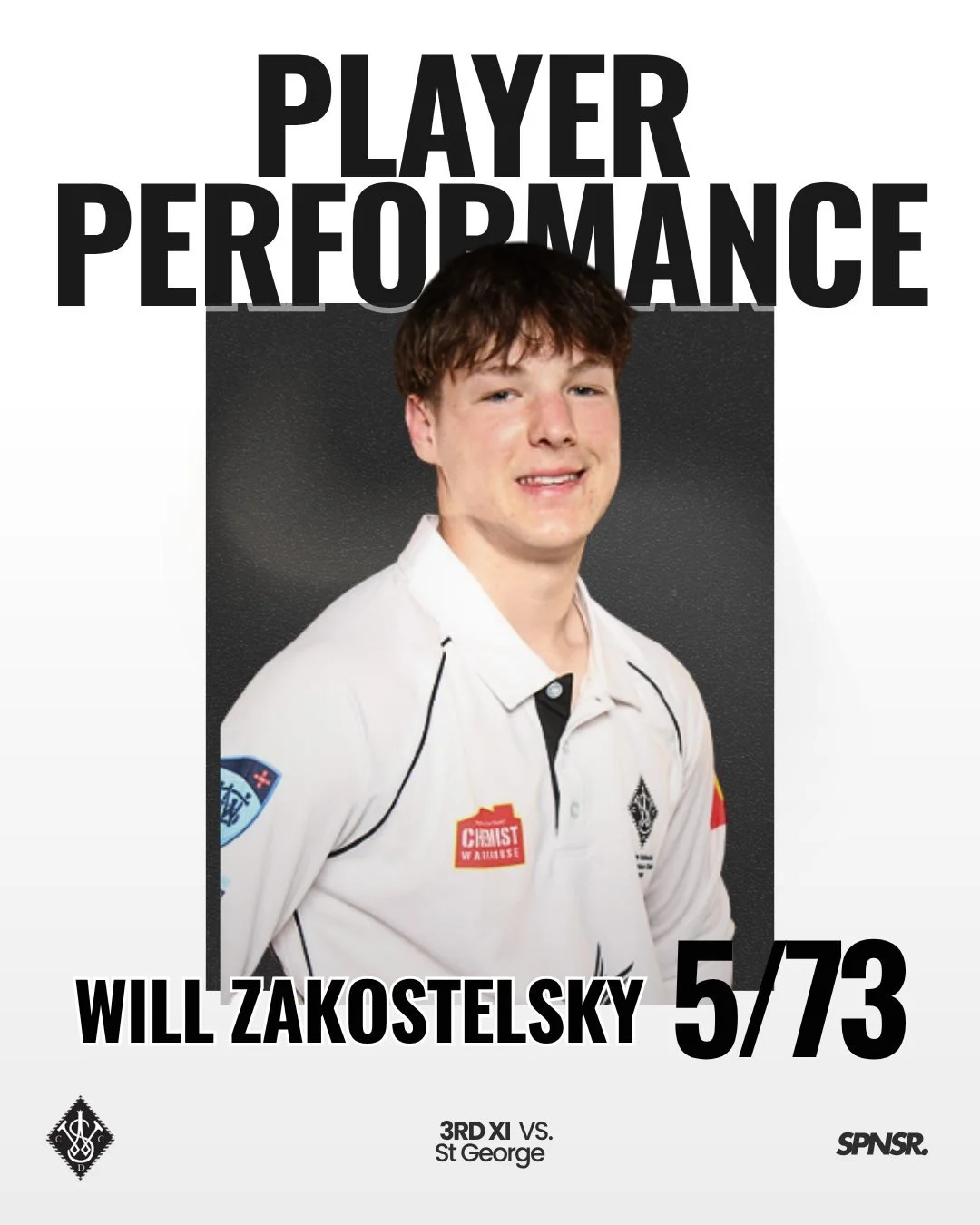 Some serious shifts put in against St George. Baldip Singh (72) and Luke Hoogendyk (58) led the way with the bat, while Will Zakostelsky dominated with the ball taking 5/73. Top efforts from the 3rd XI.

#swoopingseason #betterpeoplethroughcricket