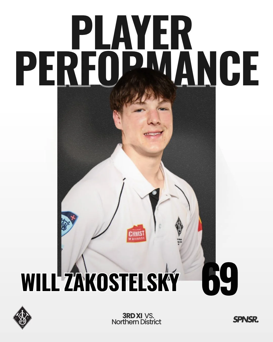 A massive knock from Will Zakostelsky over the weekend. He finished with 69 runs for the 3rd XI against Northern District. Well played, Will!

#swoopingseason #betterpeoplethroughcricket