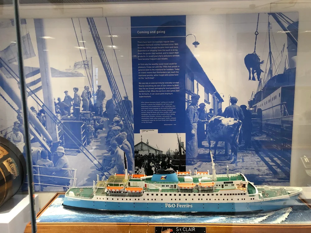 Shetland Ferry Display at Shetland Museum