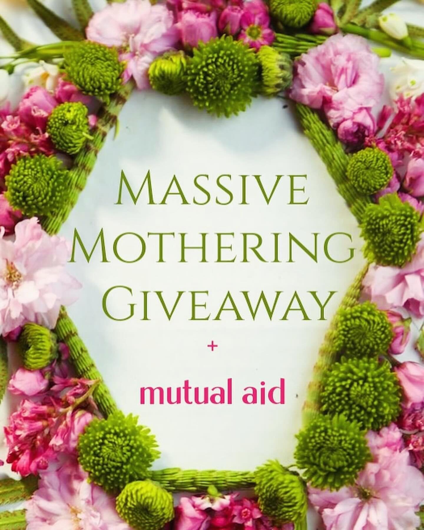 🪻🌸🪻Massive Mothering Giveaway + Mutual Aid Fundraiser- 

I have had the extreme joy of joining with some femme creators + healers from within my community to offer an absolutely gigantic giveaway of some of our favorite hand made, heart led offeri