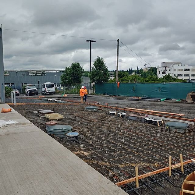 Finished the tank slab at the Portland water bureau today.