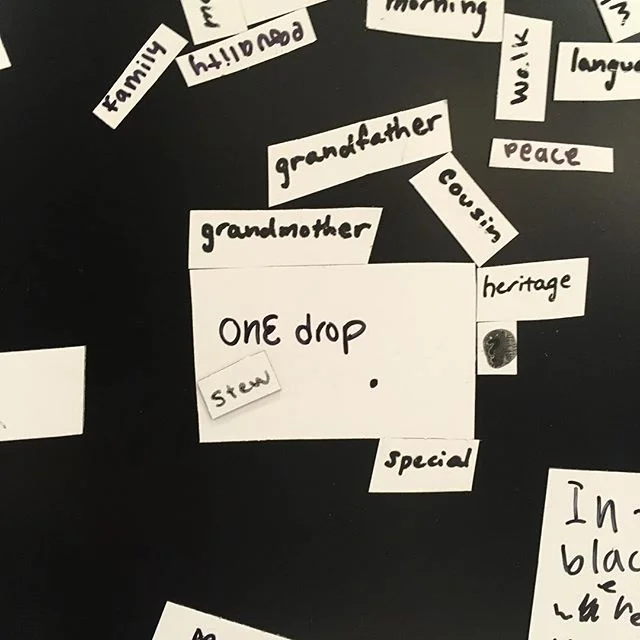 Who makes up your heritage stew? Whose stew are you a part of? Say &ldquo;whose stew?&rdquo; 5 times fast, it sounds weird. 🧐
.
.
.
#temptext #temporarytextcollective #arlingtontxlib #blackhistorymonth #interactiveart #community #write #poetry #illu