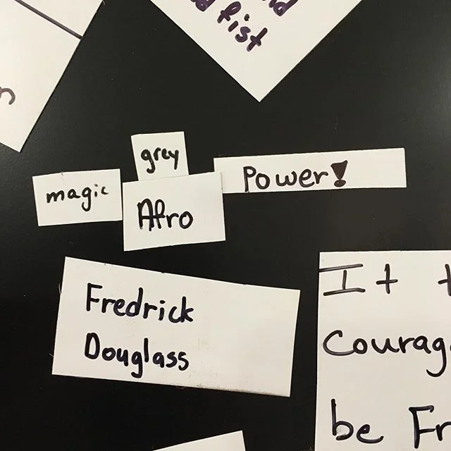 It&rsquo;s a real thing.
.
.
.
#afro #blackhistorymonth #arlingtonTXlib #temptext #publicart #write #poetry #community #art #interactiveart #installationart