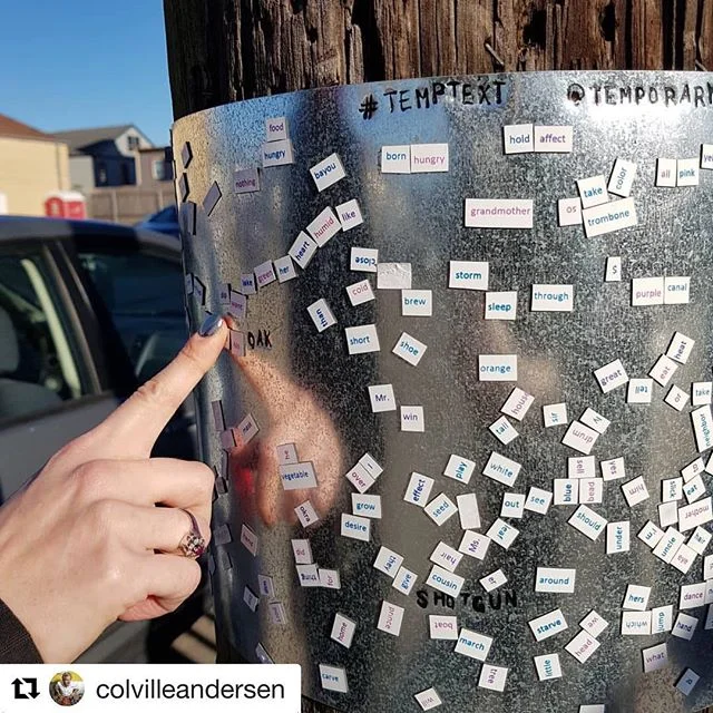 Street poems are alive and well in New Orleans today! Loving this documentation from @colvilleandersen, especially how that nail and the steel are reflecting a beautiful #nola day.
.
.
We found this cool metal plate attached to a telephone pole and w