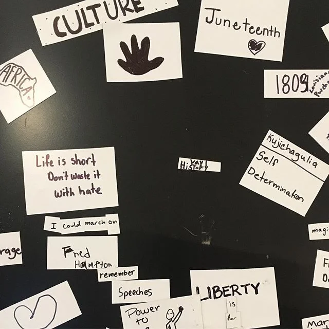 That tiny &ldquo;yay history!&rdquo; in the middle of the board, 💗🌍. We love seeing minds of all ages get excited about sharing their stories.
.
.
.
#temptext #temporarytextcollective #poetry #write #draw #publicart #community #interactiveart #scul