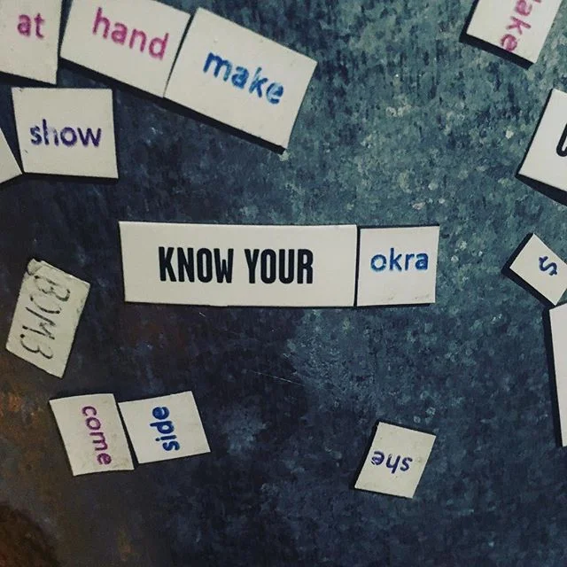 Do you know your okra?? If you don&rsquo;t, you&rsquo;re missing out. If anyone knows the folk(s) who added magnets and/or stickers to the Piety and Royal site please let them know we send our love.
.
.
#nola #neworleans #temporarytextcollective #tem