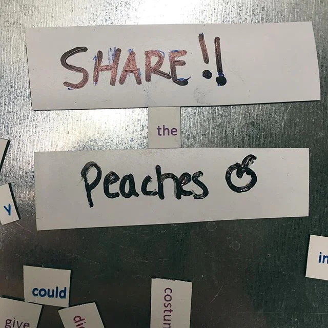 🍑s for everyone!!! It&rsquo;s the only way to achieve world peace. We had a great time making magnets and poems and talking about #community with folks at this year&rsquo;s @sgcinternational conference!
.
.
.
#peachesforeveryone #sharingiscaring #co