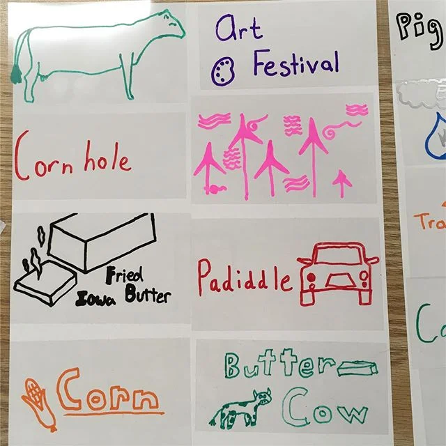 @michellepeck70 &lsquo;s middle schoolers at @bergmanacademy in #desmoines knocked it out of the park with their #iowa themed magnet designs. I can&rsquo;t wait to get back to the studio to and turn these beauts into #interactivegraffiti !
.
.
.
#art