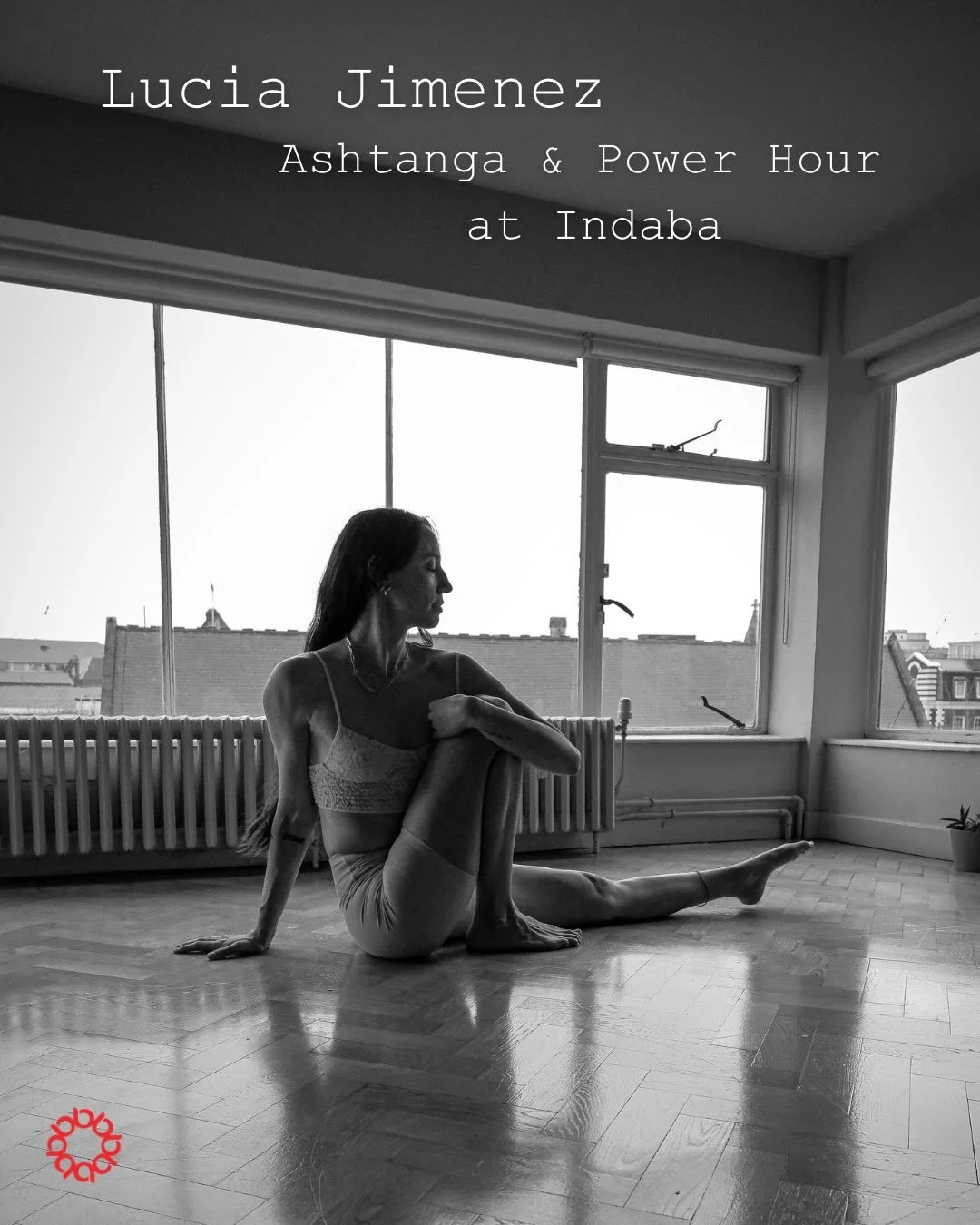 Meet Lucia Jimenez. 
Ashtanga Yoga &amp; Power Hour teacher at Indaba Yoga London.

A much-loved teacher within the Indaba community, Lucia brings a breath-led, dynamic and deeply grounding approach to her yoga classes, where each movement is connect