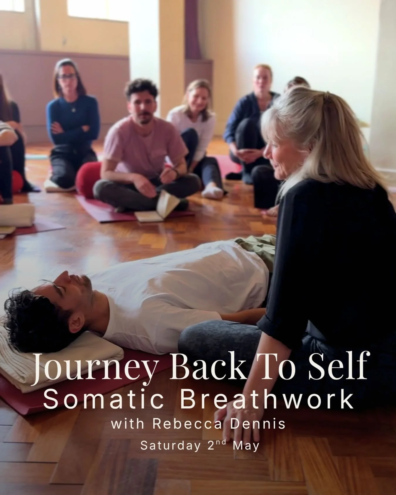 Somatic Breathwork Workshop in London
 Journey Back To Self with Rebecca Dennis

There comes a point where the body asks you to slow down.
To listen. To feel. To breathe differently.

On Saturday 2 May, join us for a three-hour somatic breathwork wor