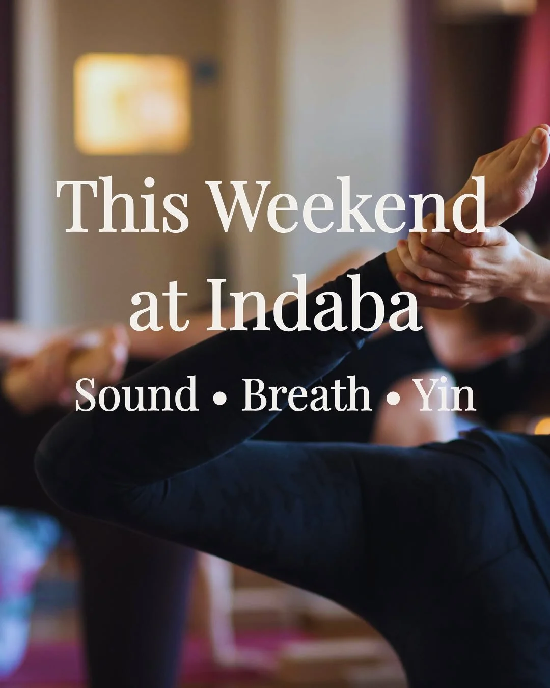 ✨Three beautiful ways to reconnect this weekend at Indaba. 

Whether you need deep rest, emotional release, or space to slow down, we have three special in-studio workshops designed to meet you where you are.

Saturday 2 May
Sound Bath: Deep Listenin