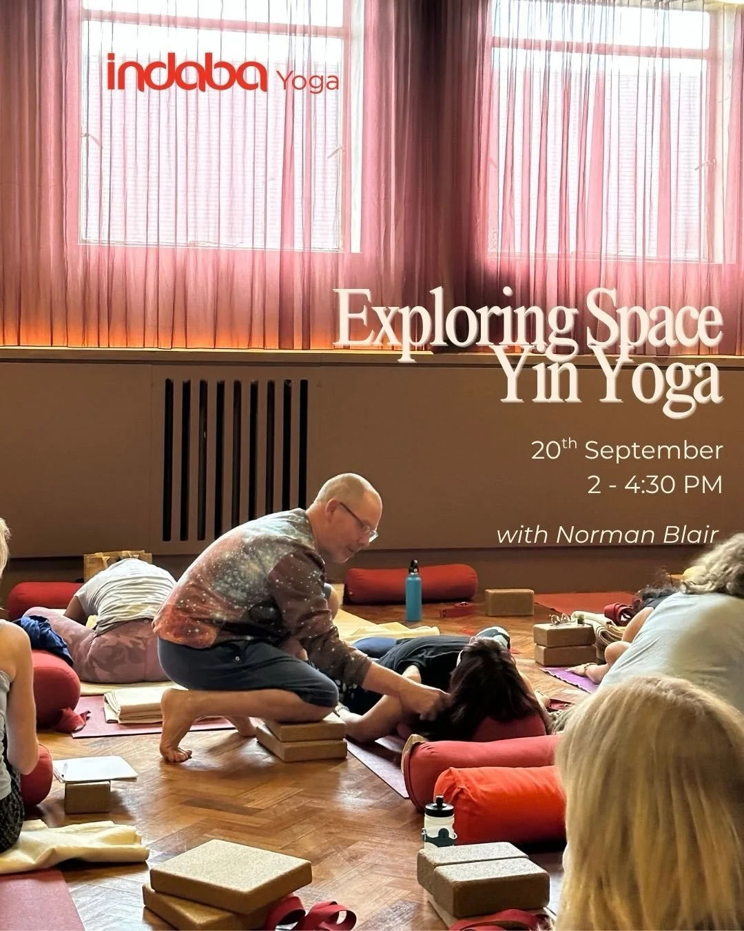 As September approaches, routines begin to return and life starts to pick up again. Before everything gets busy, take some time to pause, settle and reconnect.

Yin invites us into longer-held postures, stillness and breath, creating space to explore