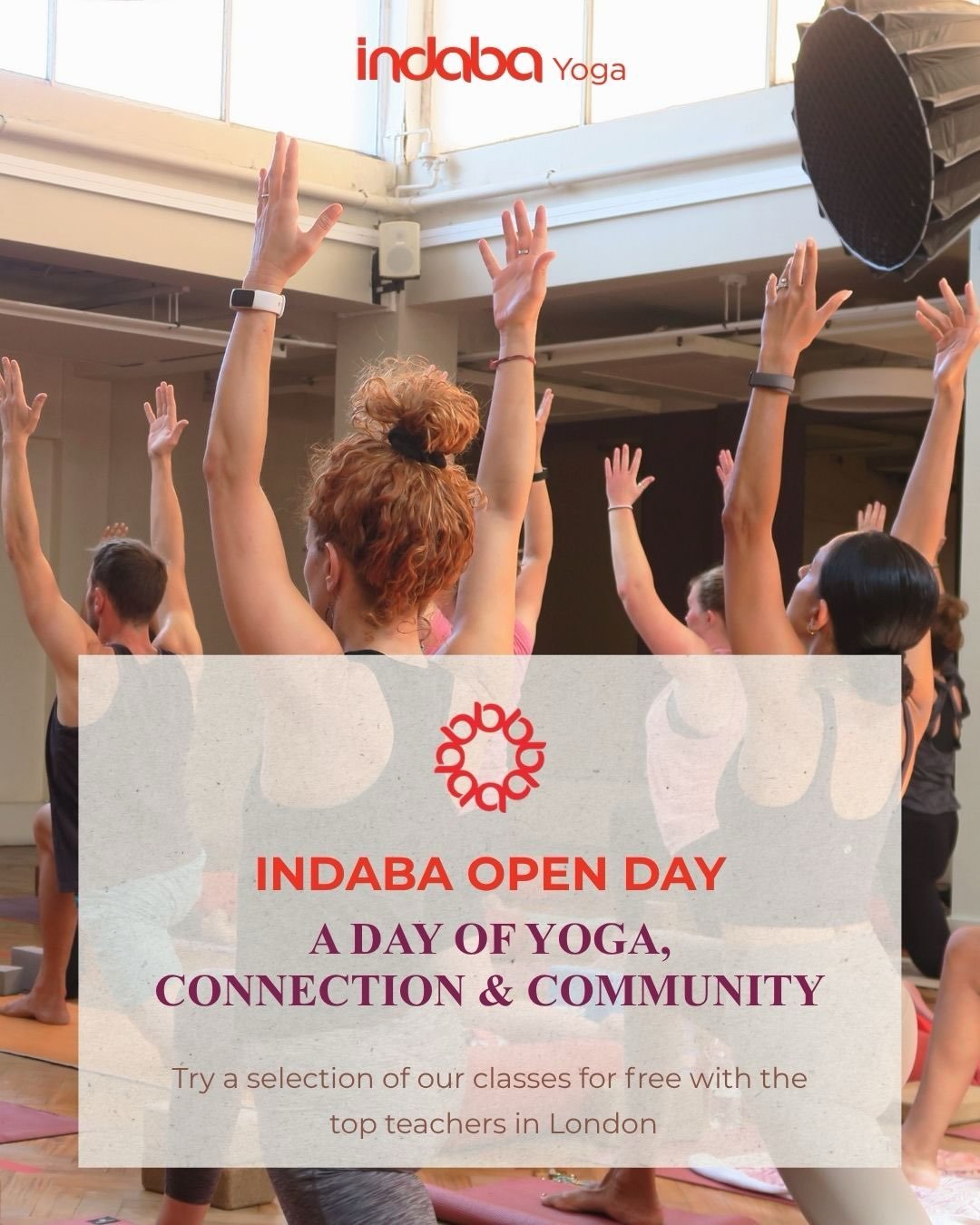 Bookings are now open for Indaba Open Day ✨

On Saturday 17th October, we&rsquo;re opening the doors for a morning of yoga, movement, connection and community &mdash; and we&rsquo;d love for you to join us.

Come and practise with some of our wonderf