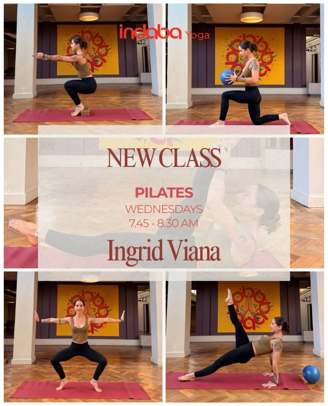 NEW CLASS ✨ PILATES WITH INGRID

From this Wednesday, 30 September, join Ingrid Viana for a new morning Pilates class at Indaba.

Start your day with a boost of energy.

Wednesdays | 7:45&ndash;8:30am
📍 Indaba Yoga Studio, Marylebone

#pilates #move