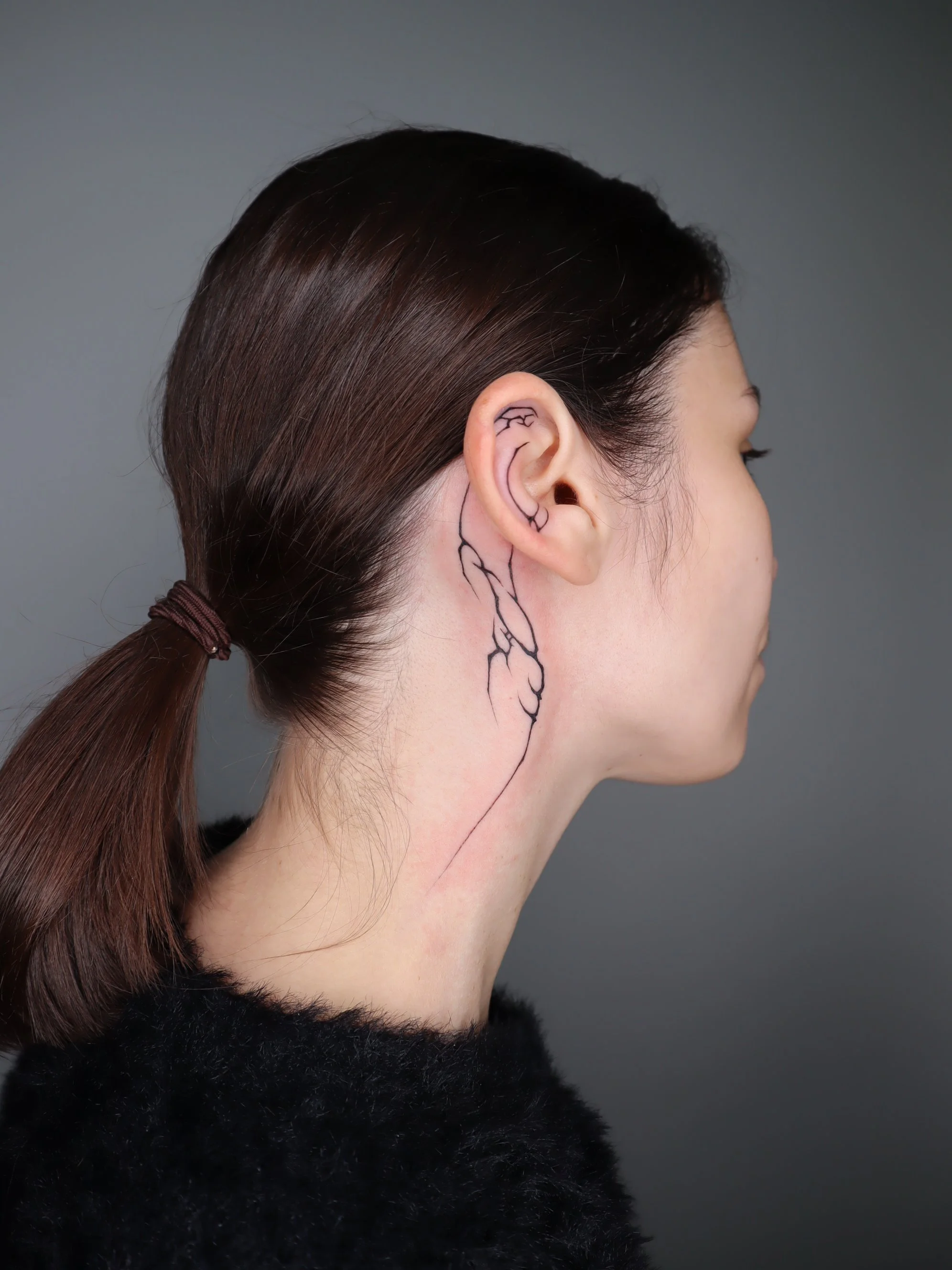 Abstract neo tribal fineline tattoo Helsinki