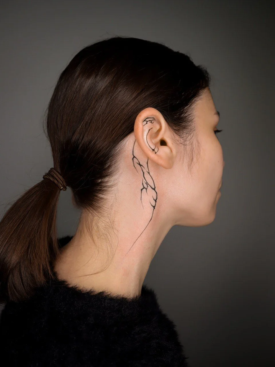 Abstract neo tribal fineline tattoo Helsinki
