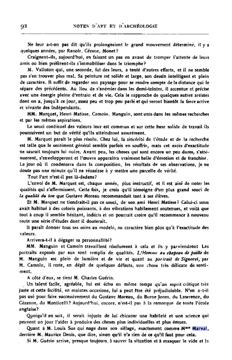 1903 - Notes d'Art et d'archéologie - Mouliet - Salon des Indépendants 2:2.png