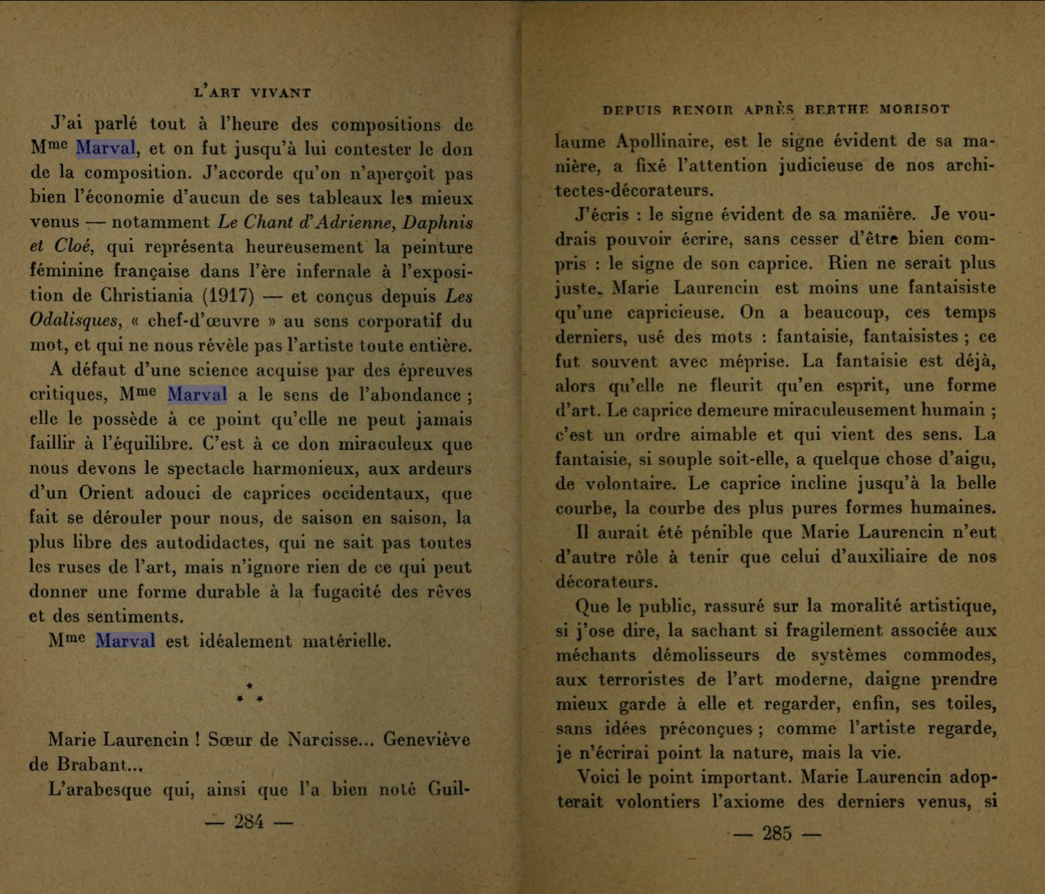 L'Art Vivant, André Salmon, 1912 (Copy)