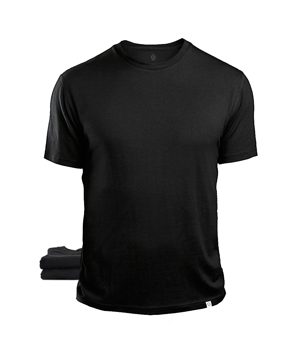 plain black tee