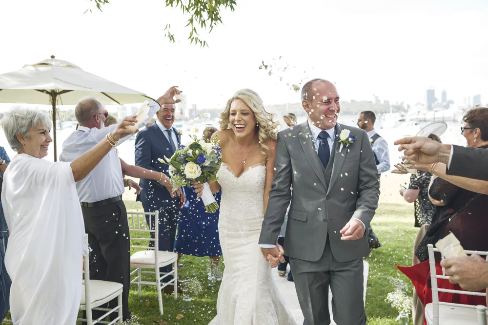 KATE &amp; MARK – Matilda Bay Restaurant, Swan River Wedding, Perth