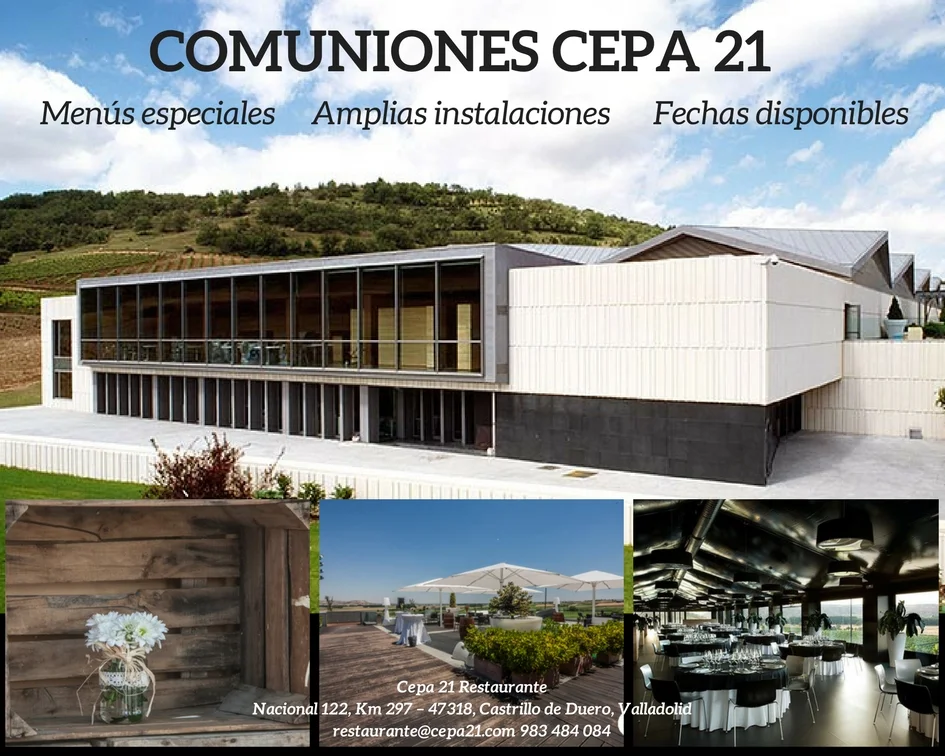 Comuniones Cepa 21, todo un lujo a vuestro alcance
