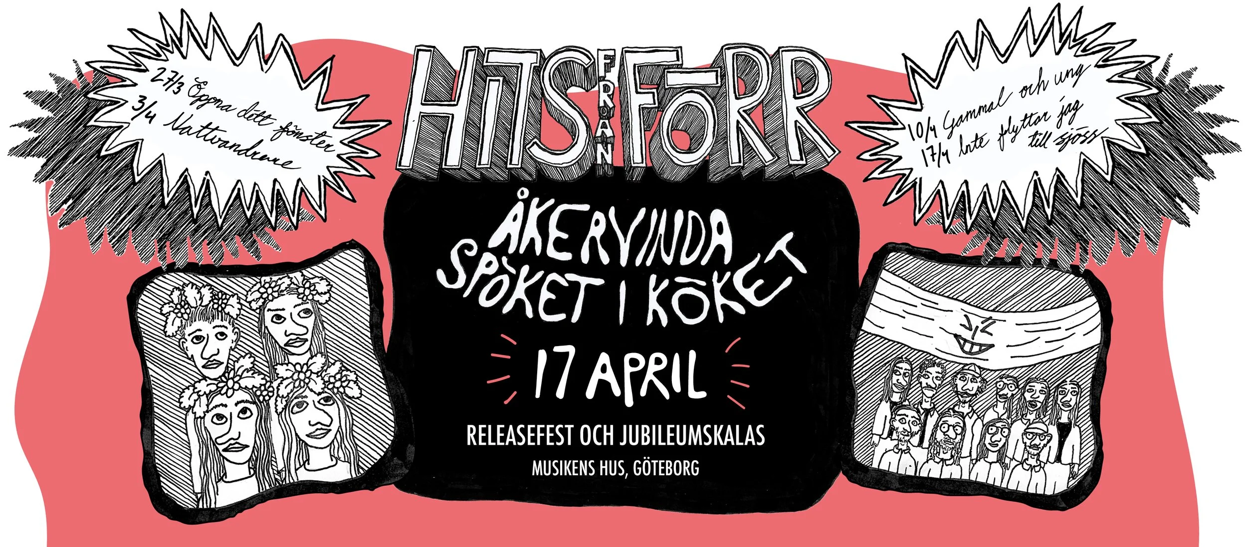 RELEASE CONCERT "Hits från förr" - Åkervinda and Spöket i köket 