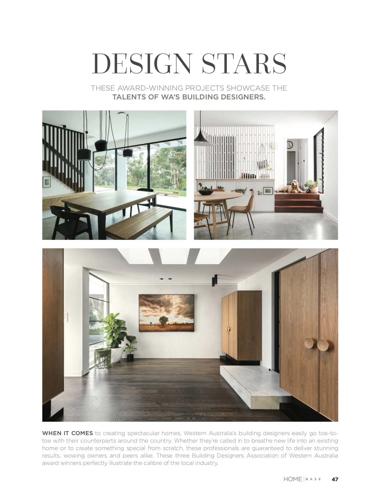 Studio Origami in the Design Stars feature of Home Base magazine