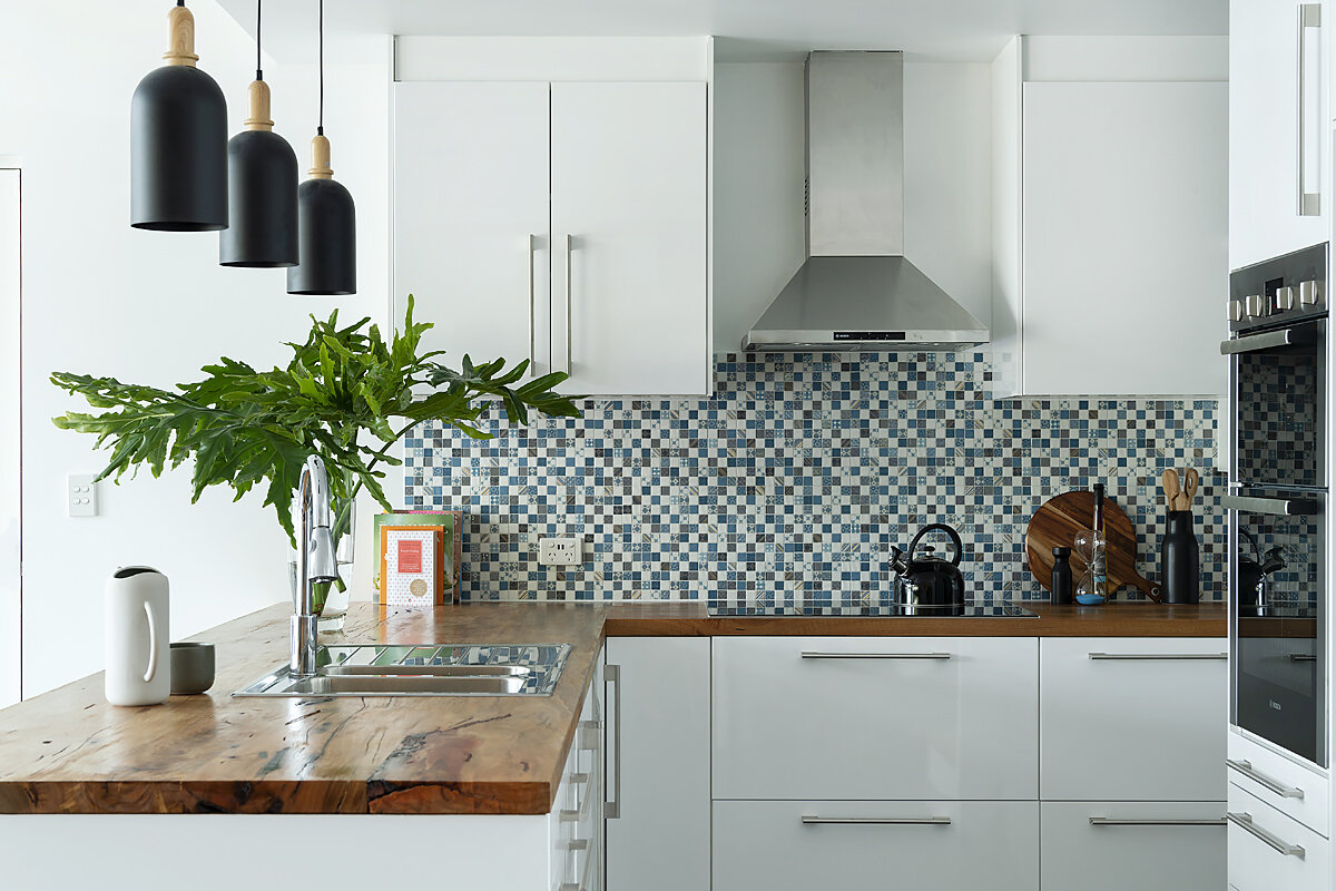 Aughton House kitchen Marri benchtops
