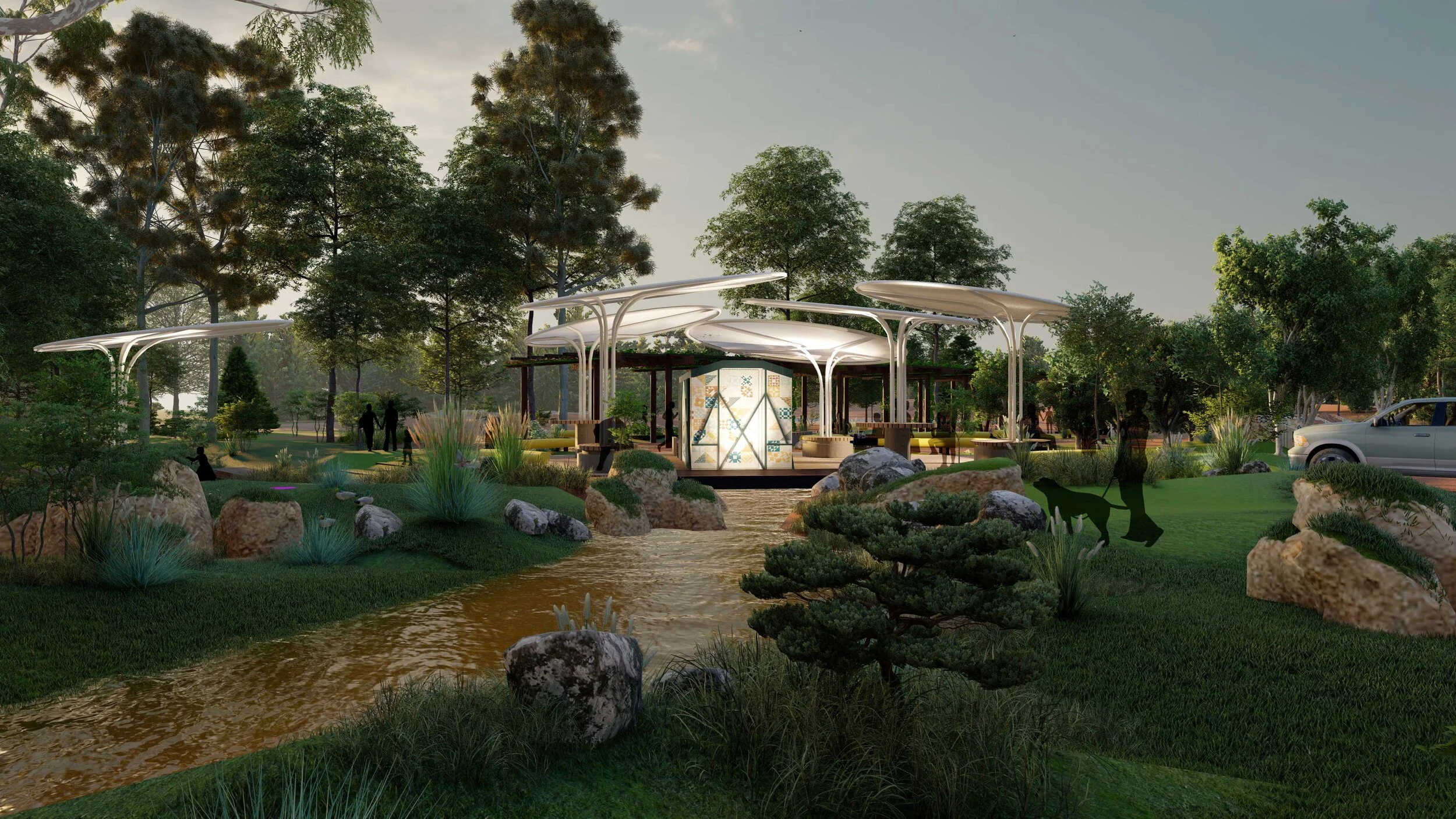 Darlington Community Garden Shelter — Pro Bono Design Studio Origami Perth Hills