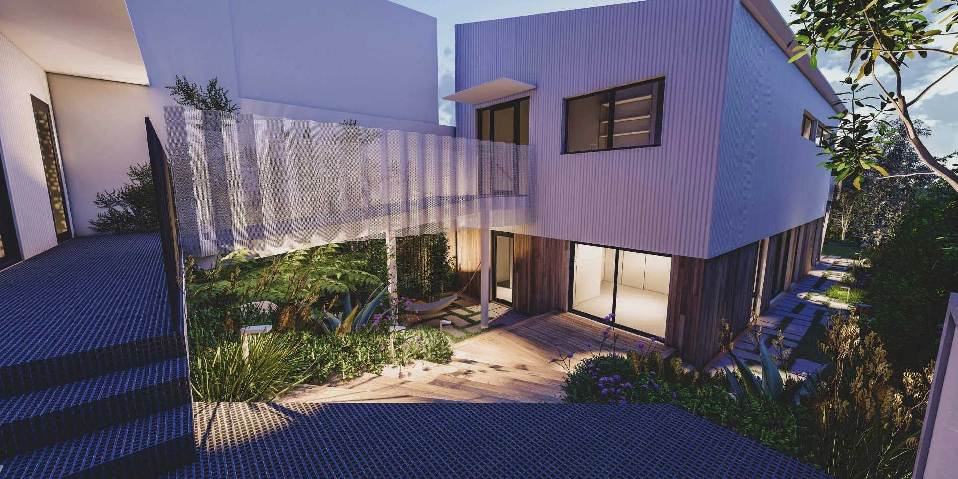 Torrens Park Passive House split level living