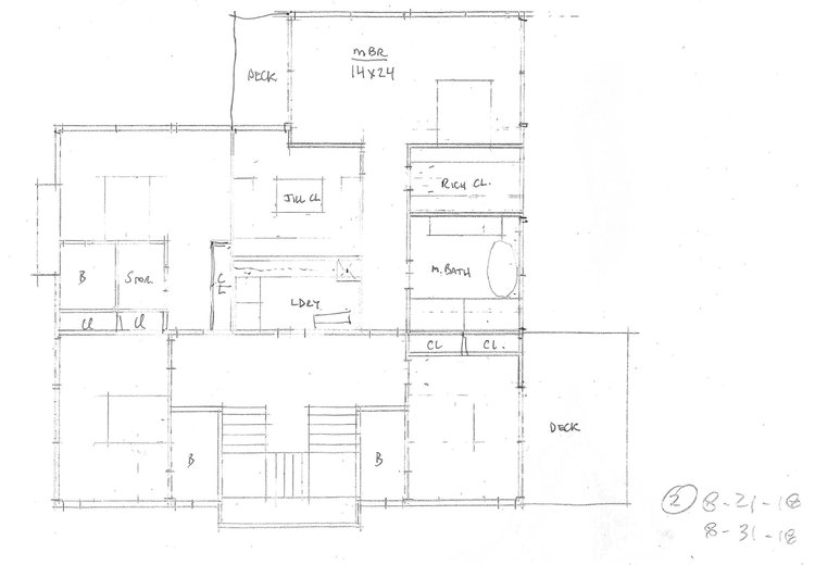 Schematic layout of the second floor. Image courtesy of Rich Granoff.