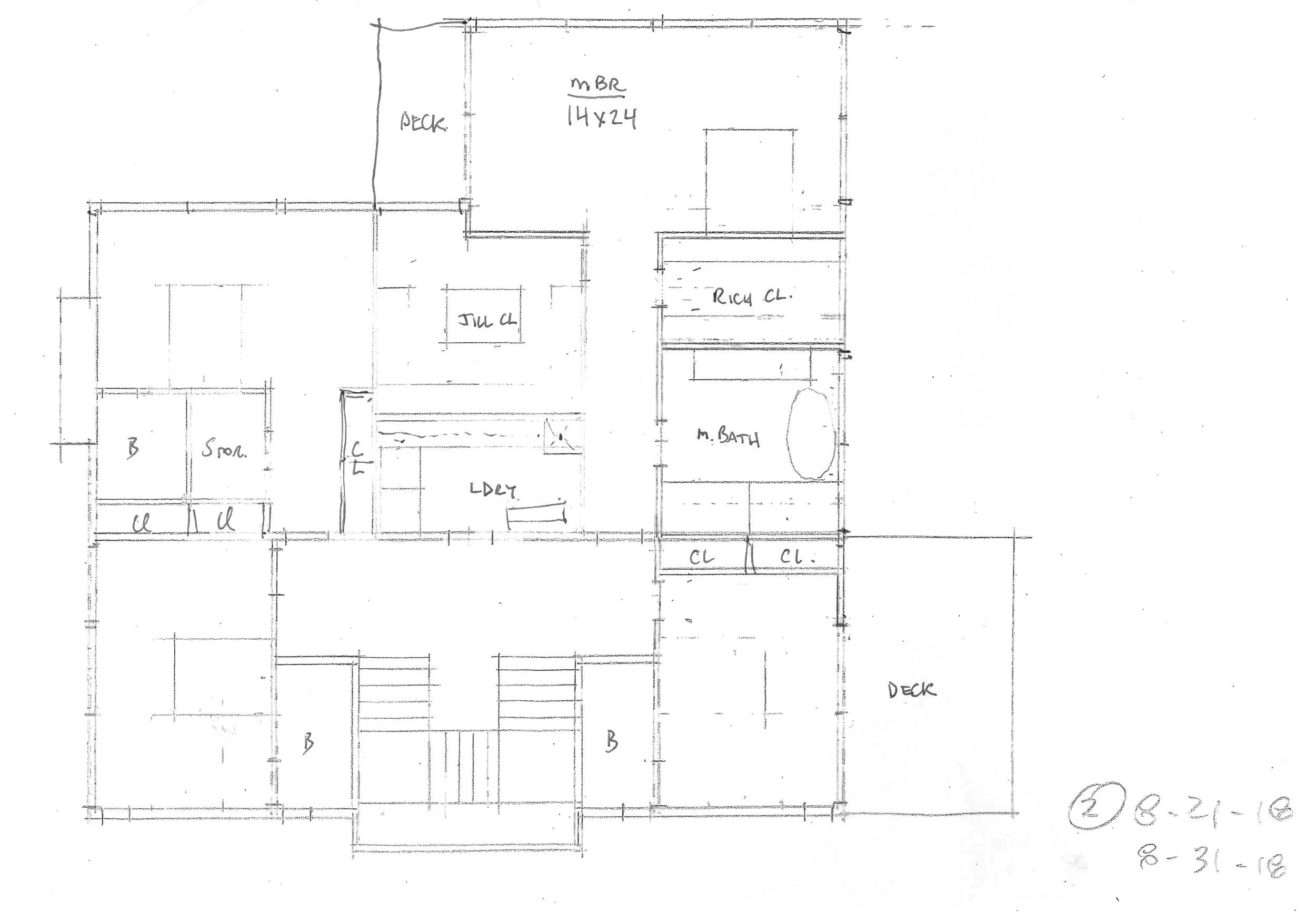 Schematic layout of the second floor. Image courtesy of Rich Granoff.