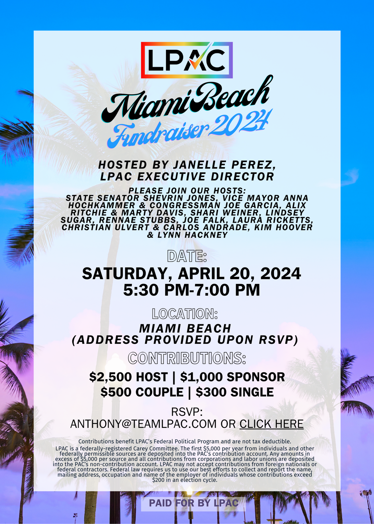 Lpac PAST- LPAC in Miami Beach: Fundraiser 2024 — LPAC