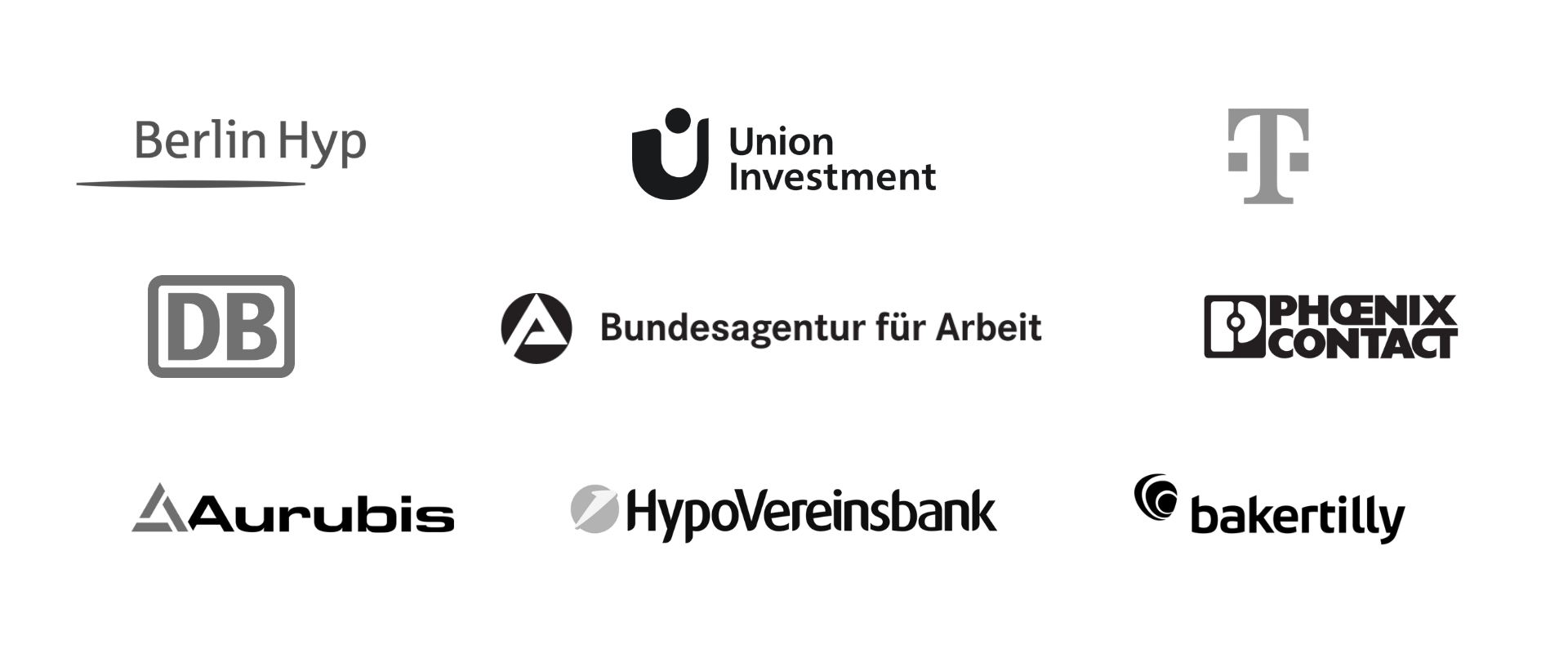 Markenlogos von Unternehmen, mit denen die AllBright Academy gearbeitet hat