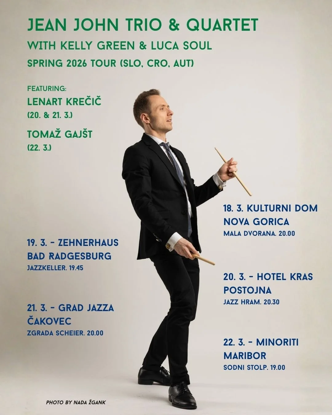 Jean John Trio and Quartet European Tour!