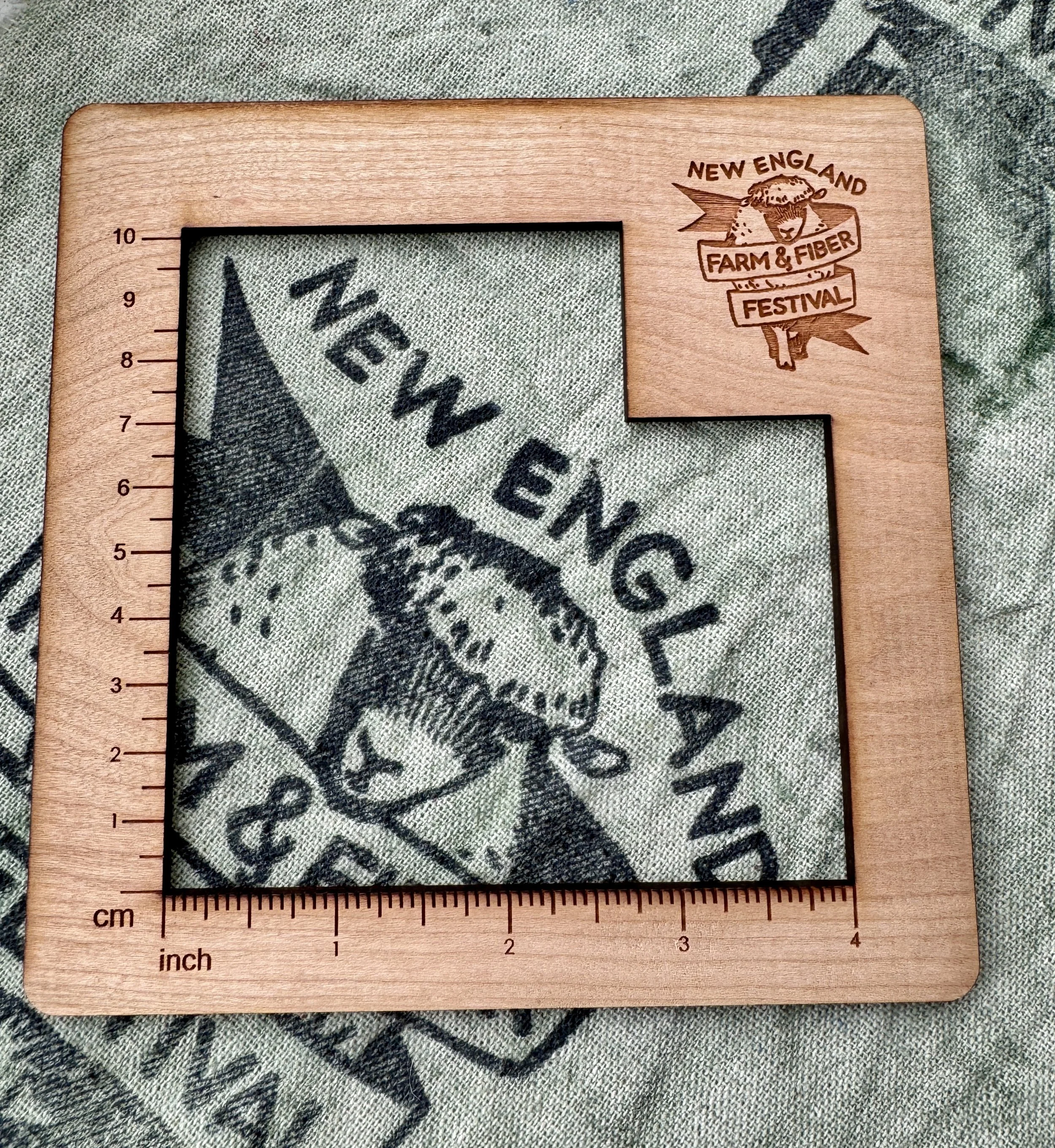 New England Farm and Fiber Festival Swatch Gauge