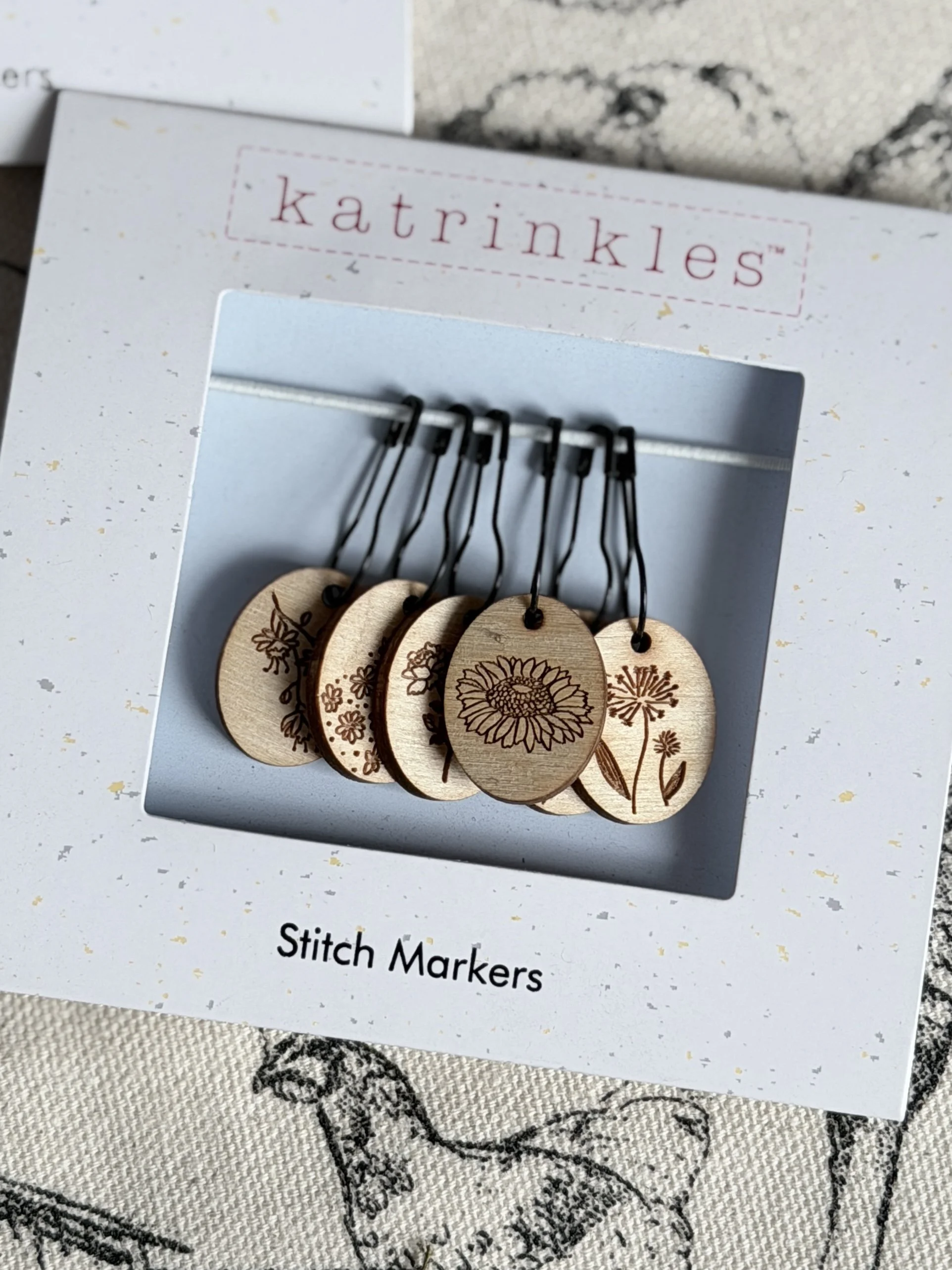 Floral Stitch Markers