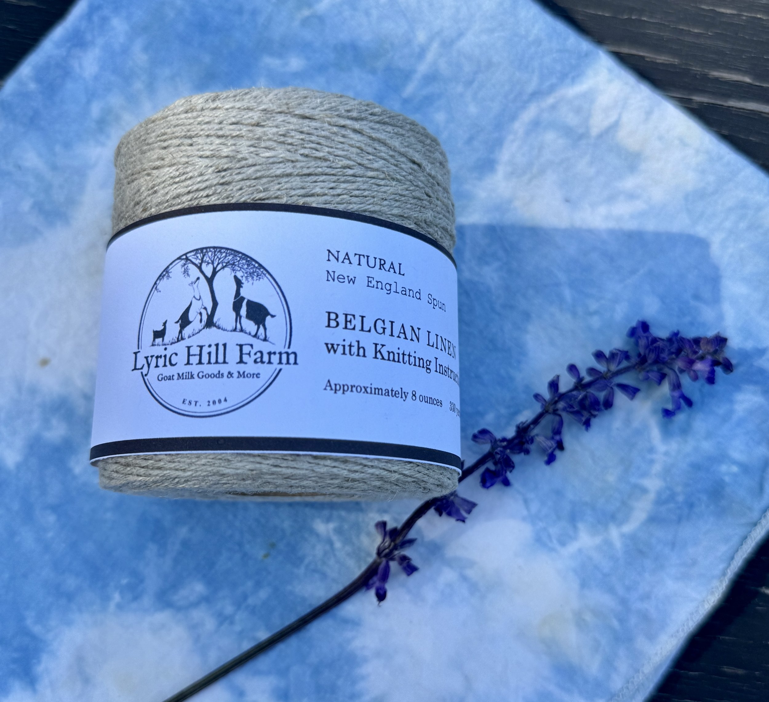 Belgian Linen Spools + Knitting Instructions