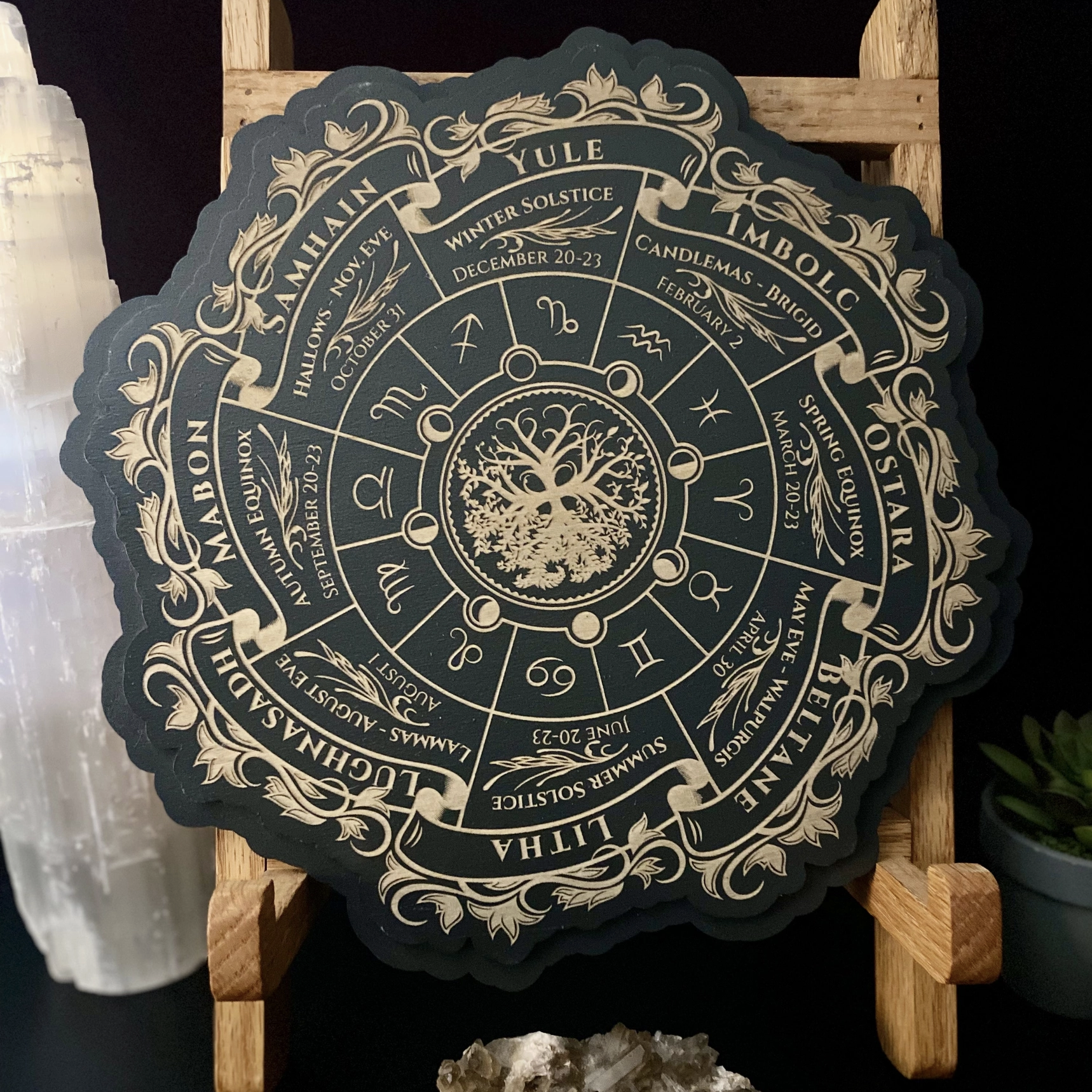 Wheel of the Year Functional Altar Calendar