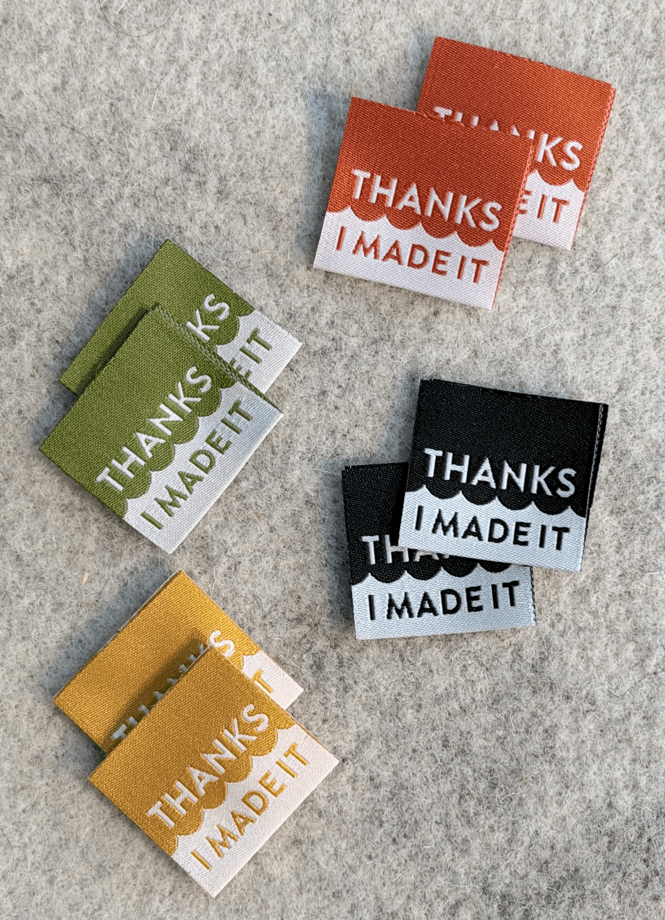 Thanks I Made It Multipack Woven Sewing Labels