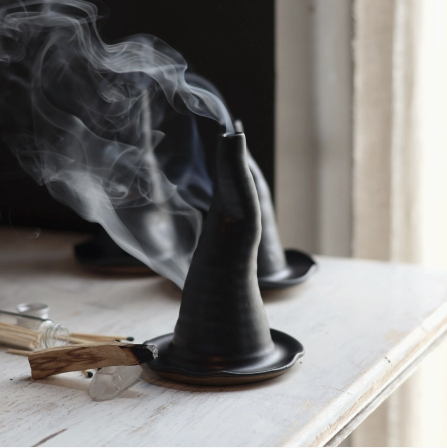 Black Witch Hat Incense Burner