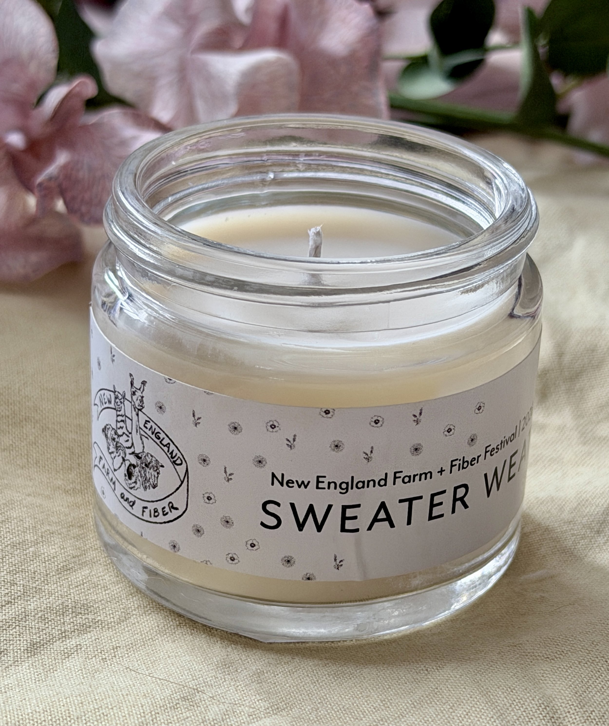 New England Farm and Fiber Festival Sweater Weather Candle