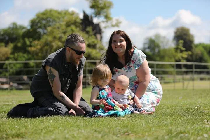 My husband Rick, and Grace is now 2.5 and Barnaby is 7.5 months old.