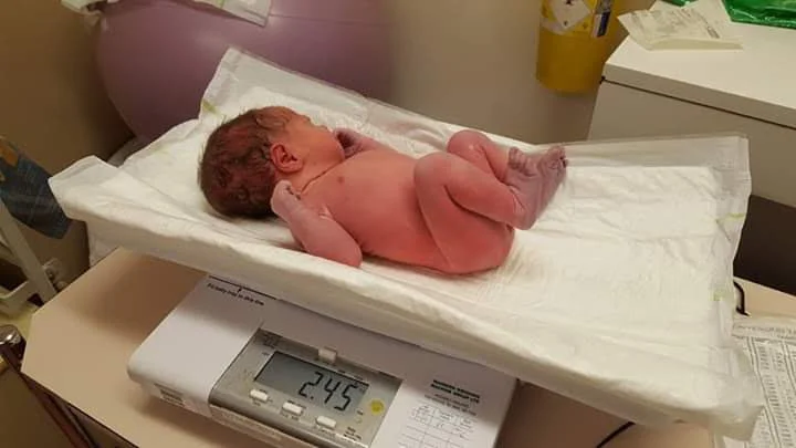 Grace when she was born in November 2016.