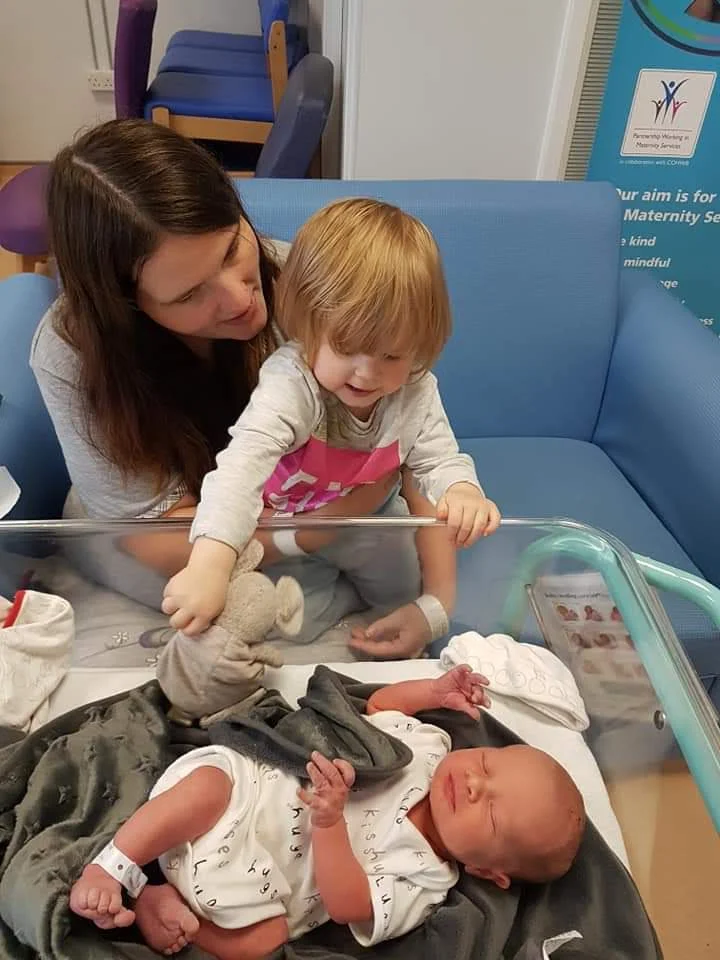 When Barnaby was born, Grace was just under 23 months.