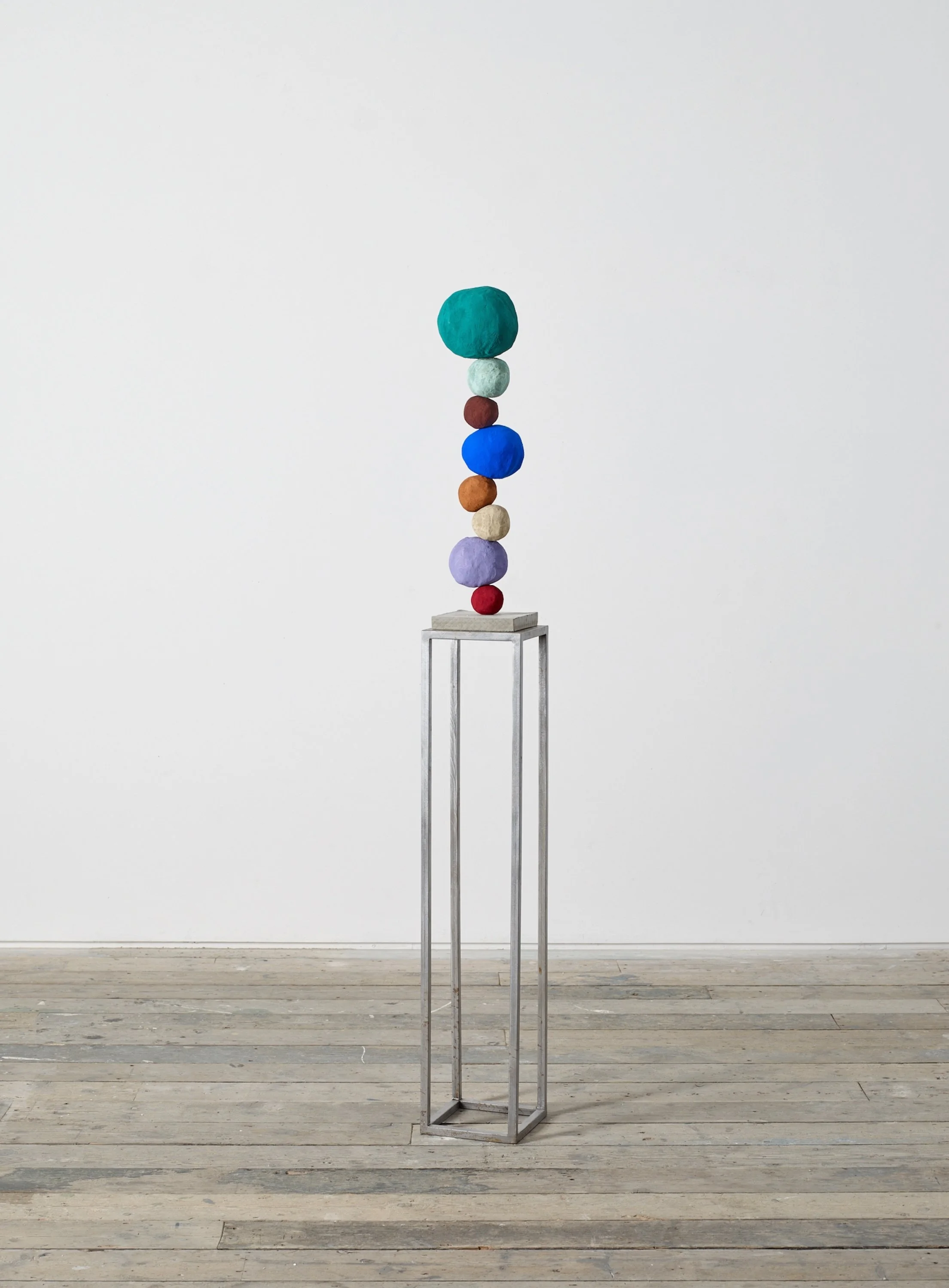 AM0002_Annie Morris_Stack 8, Viridian Green_2019_Foam core, pigment, concrete, steel, plaster, sand_63 cm x variable (24.8 in x variable)_LowRes.jpeg