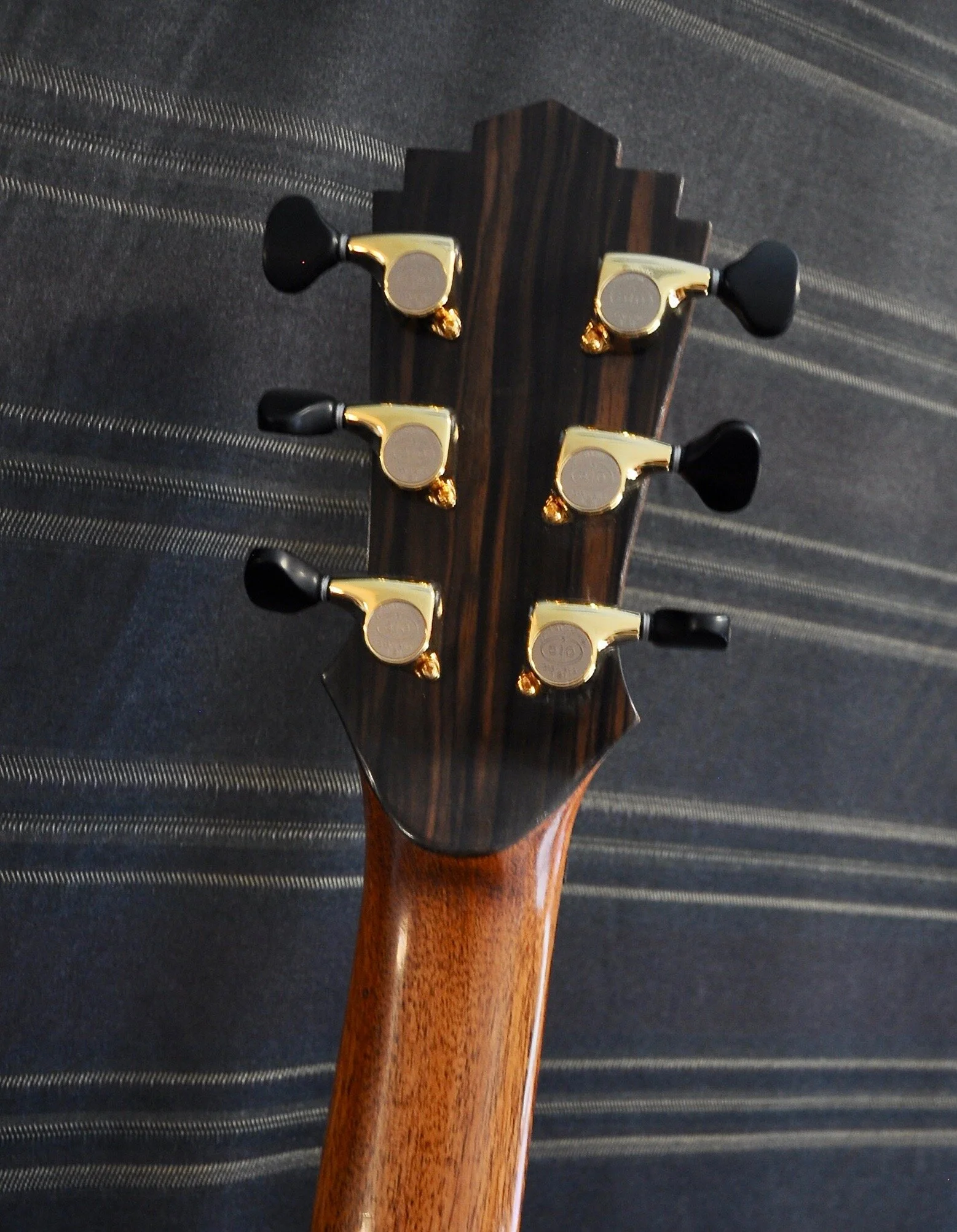 Macassar Ebony back of peghead