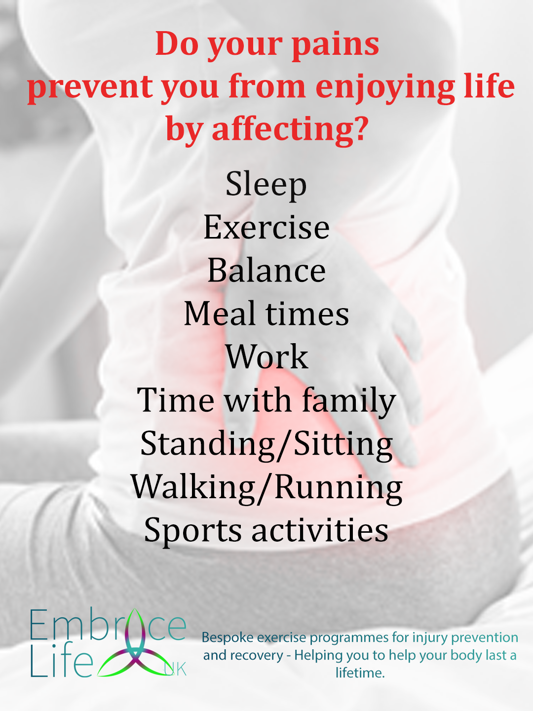 Body Alignment Consultation & Functional Program