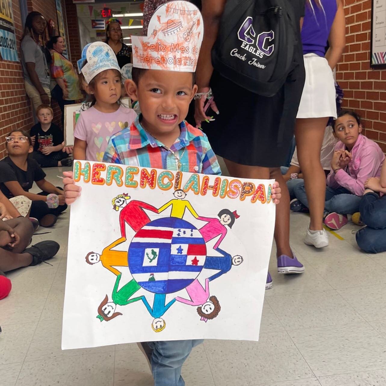 Alta Vista Elementary celebrates Hispanic Heritage Month with a special parade with students, staff and families. Students were encouraged to dress in clothing from a Central/South American country, as a famous person, or create a poster about a Cent