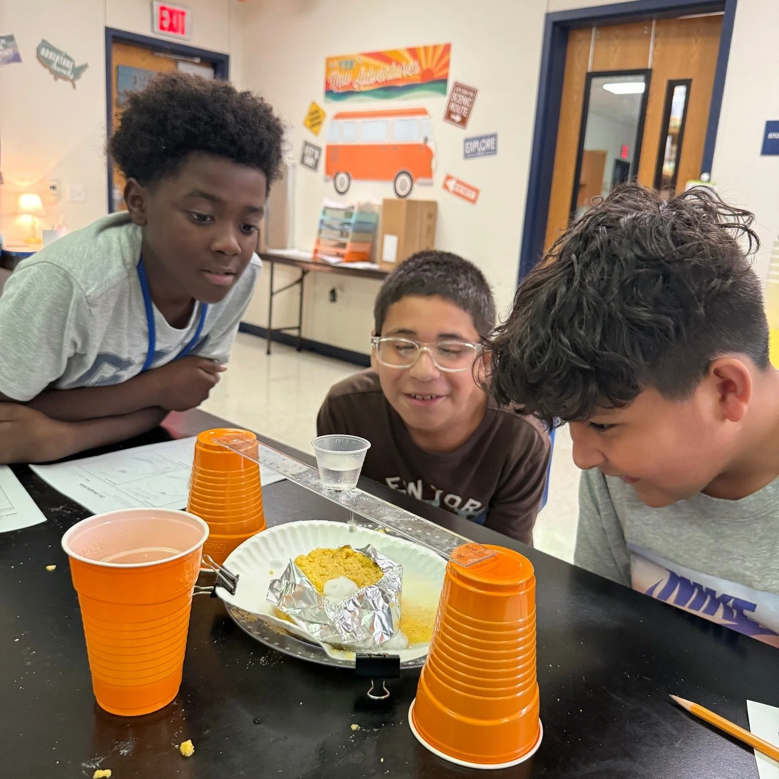 🌎💡 Engineering against erosion!

Our STEAM Outreach Team visited La Vega ISD Intermediate to help students explore how Earth&rsquo;s surface changes&mdash;both quickly and slowly&mdash;through erosion, weathering, and other natural forces.

Student